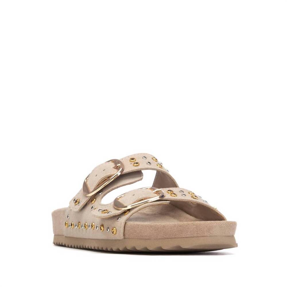 NEW XTI women's suede sandals in beige